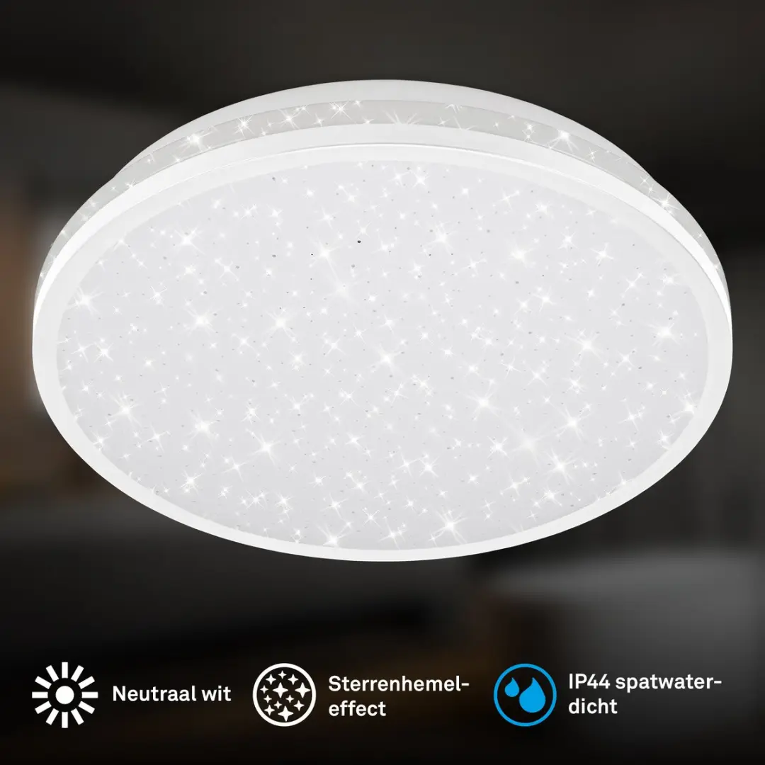 Briloner Acorbus LED Badkamerlamp - 15W - Ø28cm - IP44