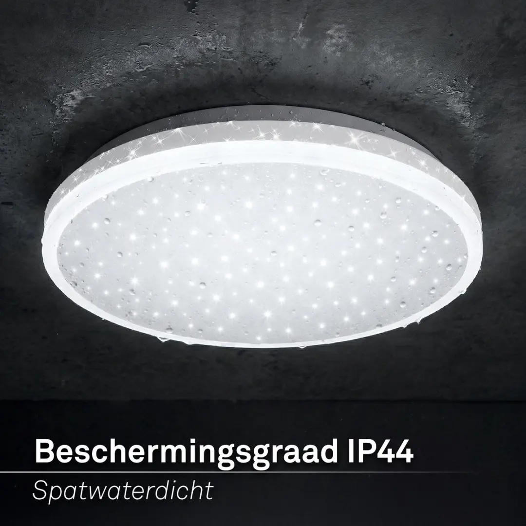 Briloner Acorbus LED Badkamerlamp - 15W - Ø28cm - IP44