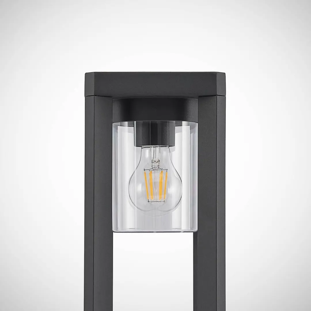 Lucande Tuinpadverlichting 1 Licht E27 - 70cm - Donkergrijs