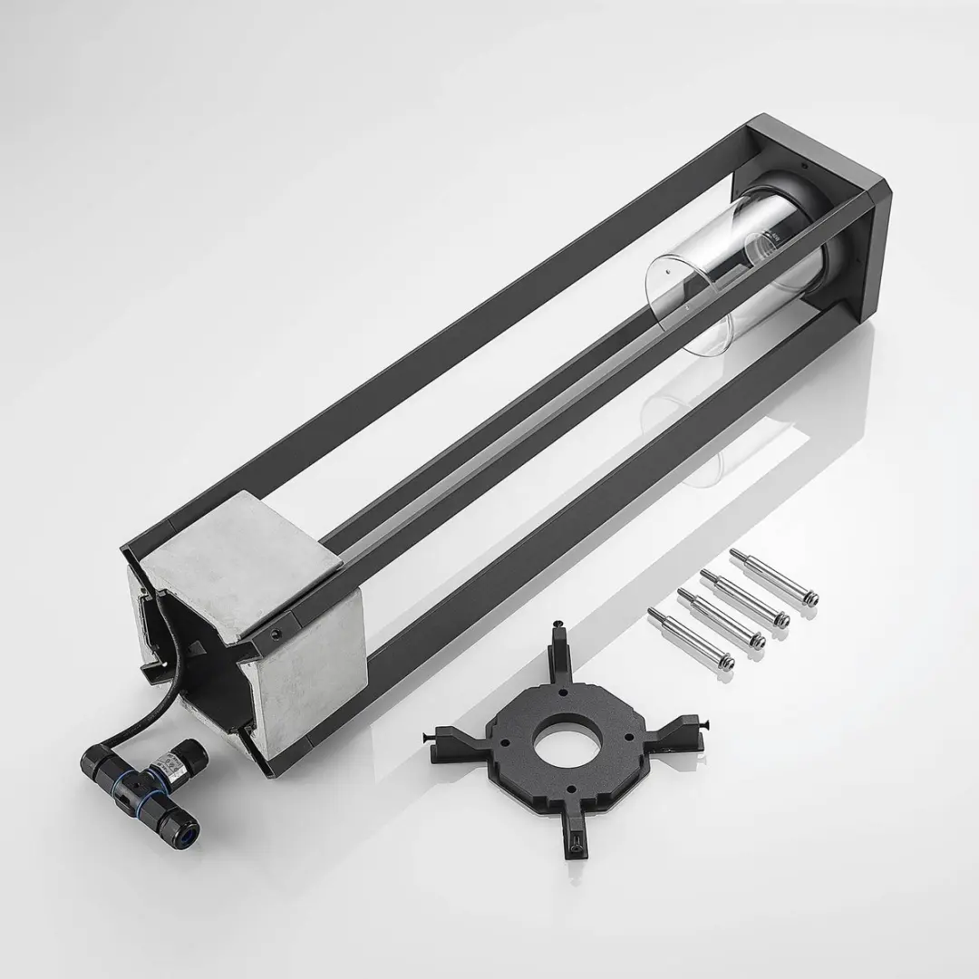 Lucande Tuinpadverlichting 1 Licht E27 - 70cm - Donkergrijs