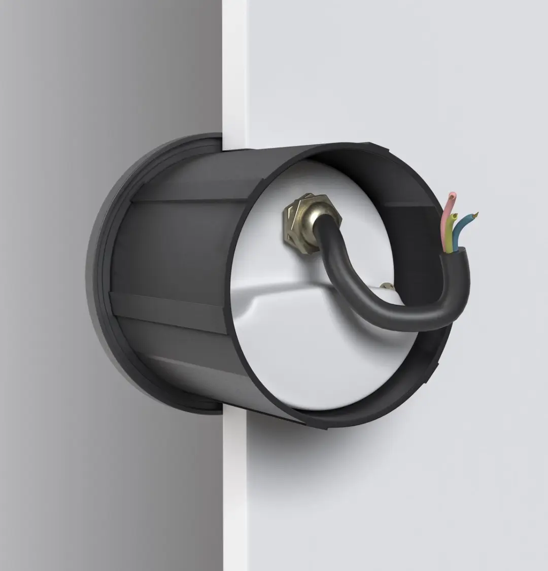 Maytoni Outdoor Lock Trapleucht 3W - Zwart Ø7cm
