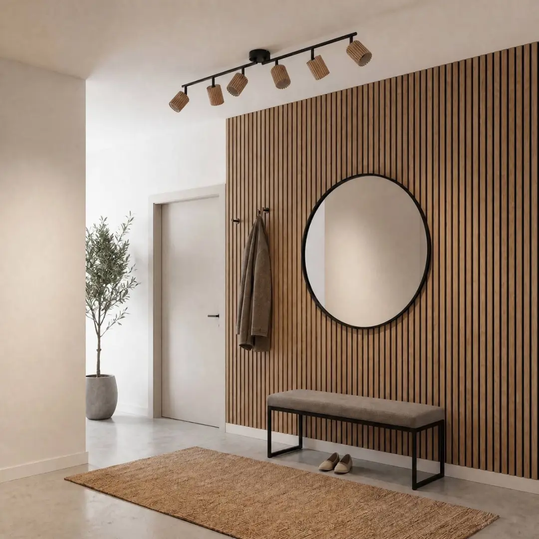 Lindby Buitenspot 6-Lichts Houtkleur/Zwart - GU10