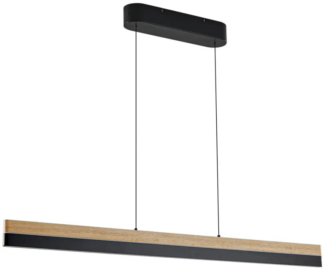 Lucande Hanglamp CCT 26W - Licht hout/zwart
