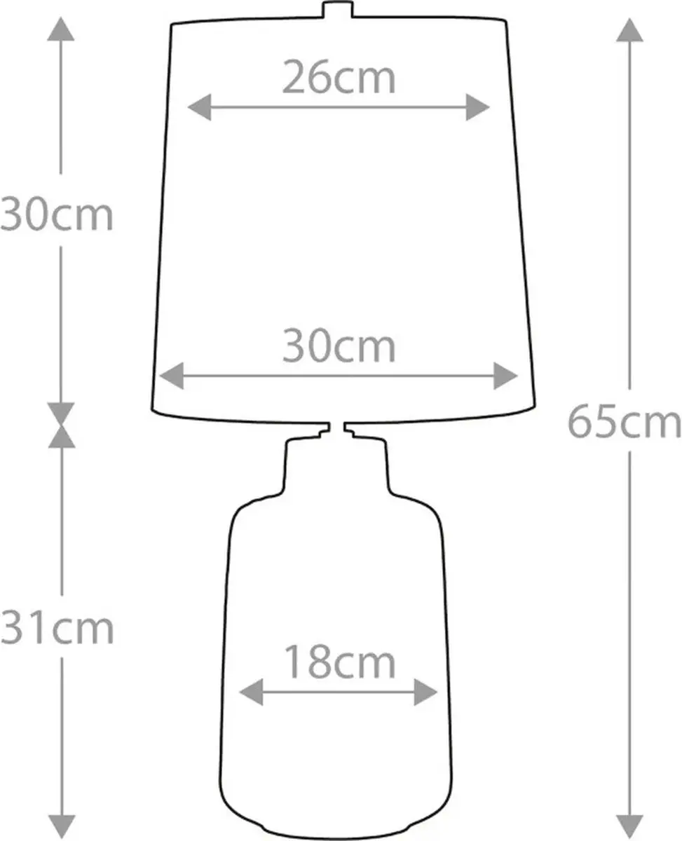 Elstead Lighting Woolwich LED Tafellamp - 1x E27 60W - Textured Graphite/Wit Glazuur