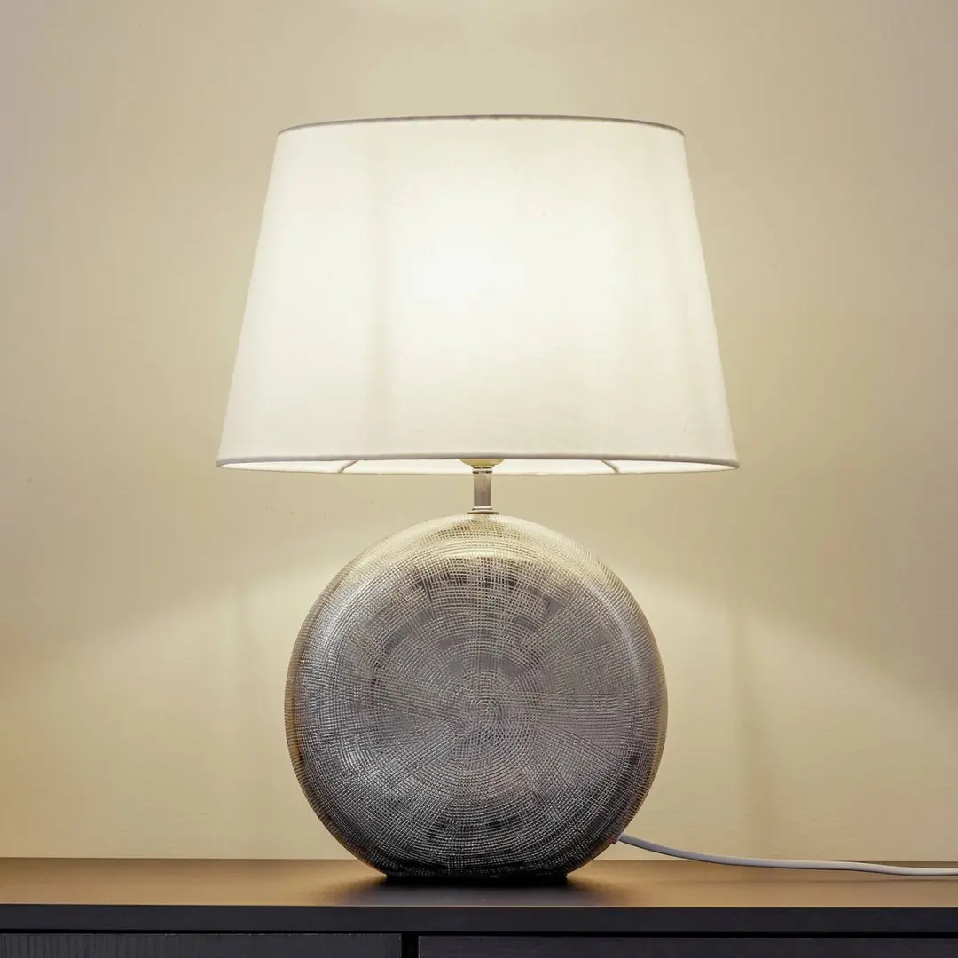 Lindby Tafellamp 1 Licht - Wit/Zilver