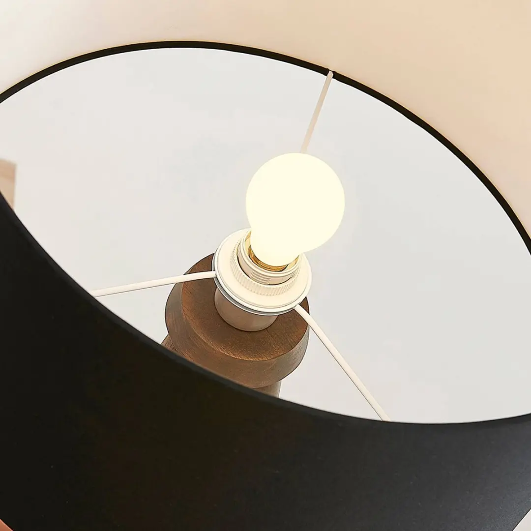 Lindby Vloerlamp Driepoot - 1 Lichtpunt - 148cm - E27 - Donkergrijs/Zwart