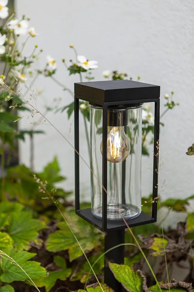 Lutec Flair Solar Buitenlamp 2W Warm Wit - Zwart