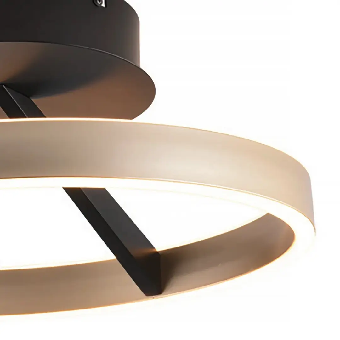 Freelight Pilota Plafondlamp Ø40cm - Goud/Zwart - 2700K