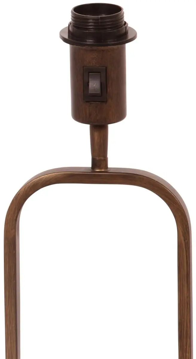 Steinhauer Tafellamp 4814BR - Brons, Zwart linnen kap - 47 cm