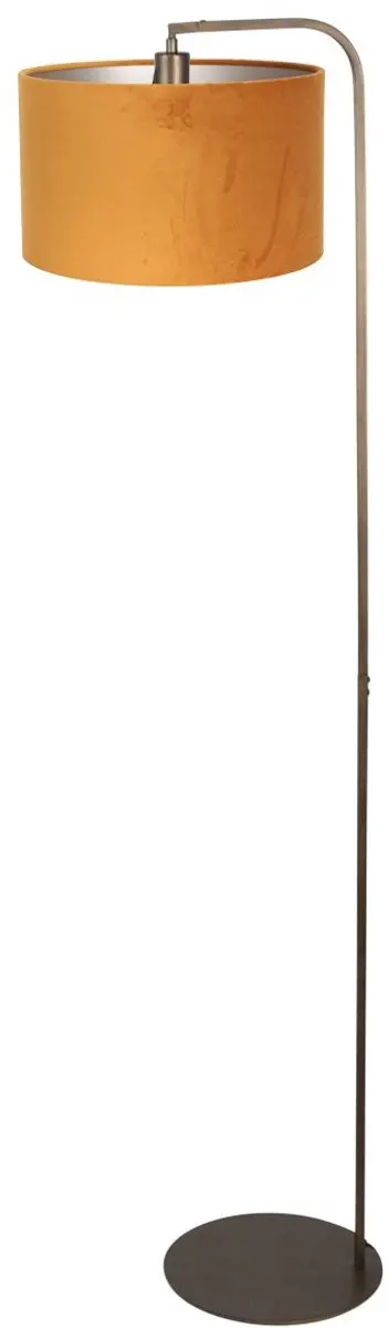 Steinhauer Vloerlamp 4801BR - 152cm - Brons/Gouden Kap