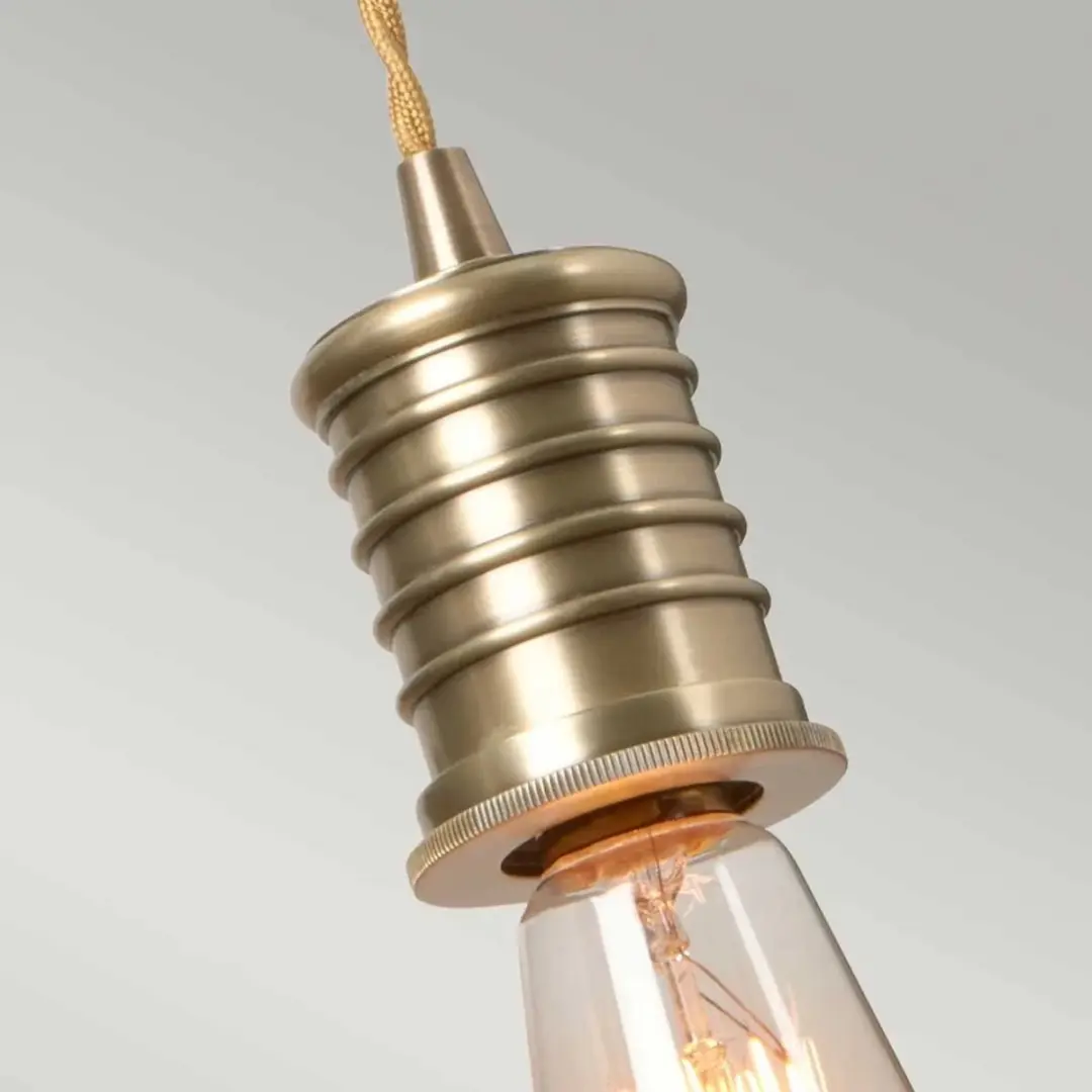 Elstead LED Wandlamp E27 60W - Aged Brass