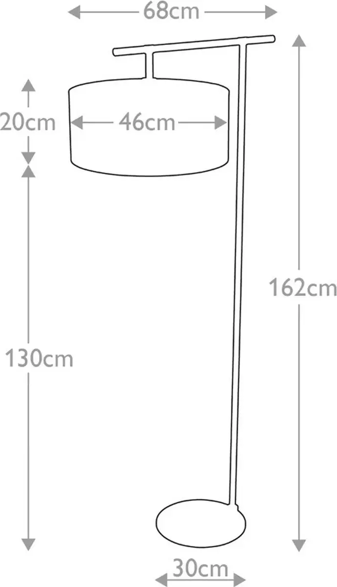 Elstead Lighting Balance Staande LED Lamp E27 60W - Polished Nickel