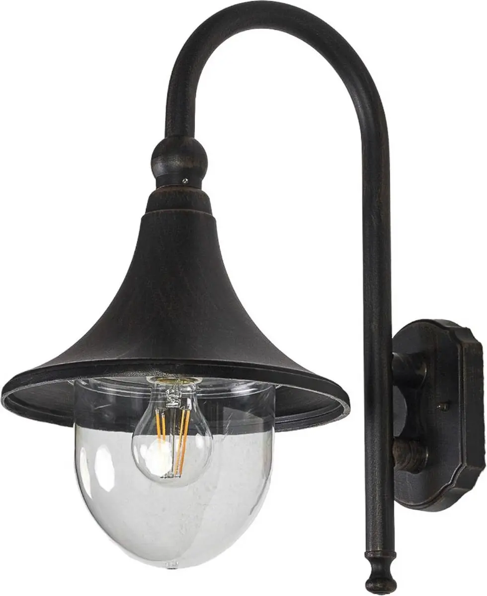 Lindby Wandlamp Buiten 1 Licht E27 - Antiekzwart
