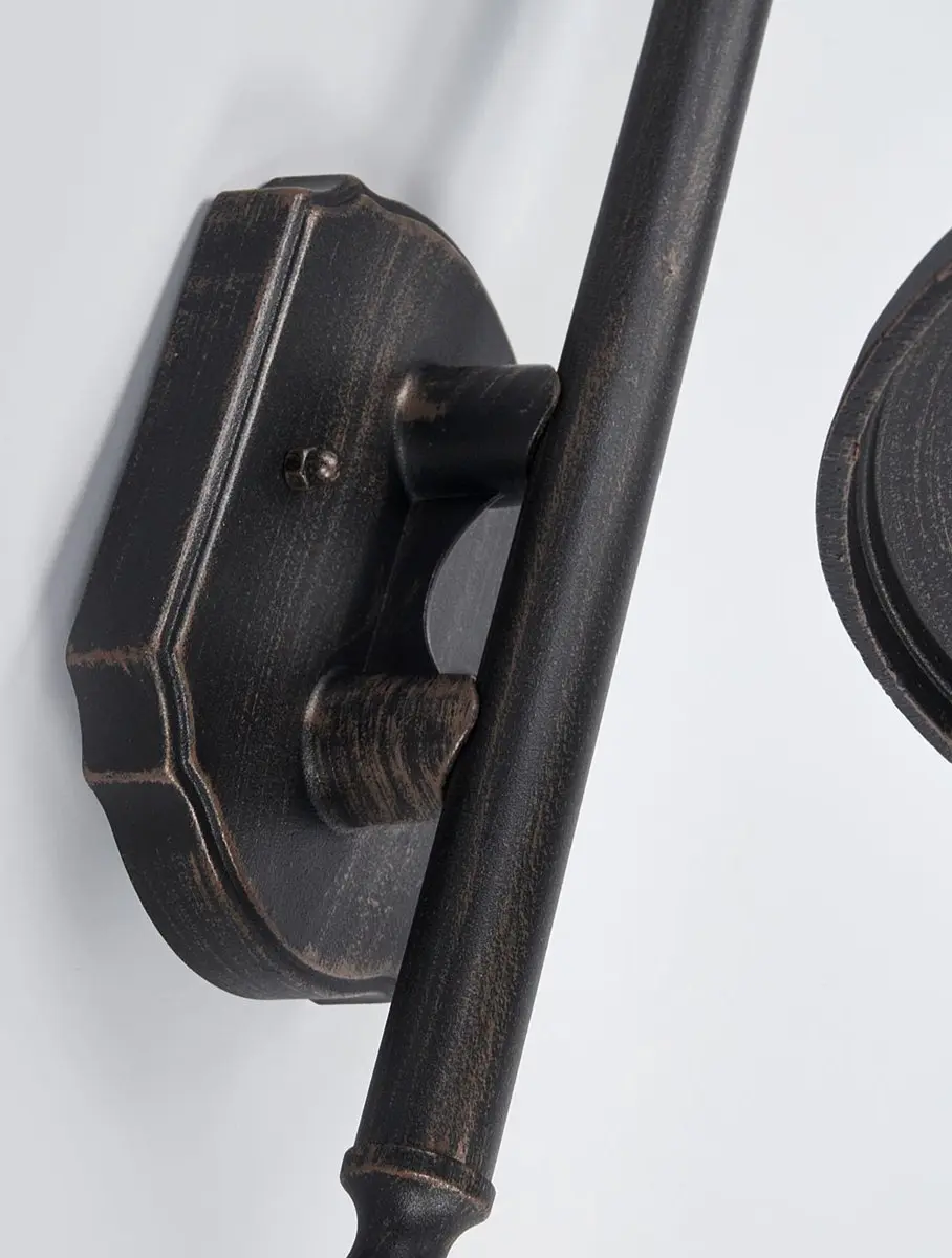 Lindby Wandlamp Buiten 1 Licht E27 - Antiekzwart