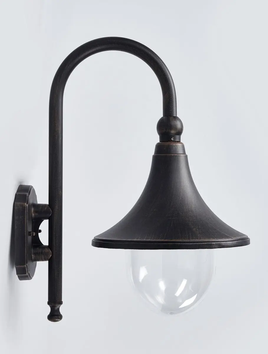 Lindby Wandlamp Buiten 1 Licht E27 - Antiekzwart