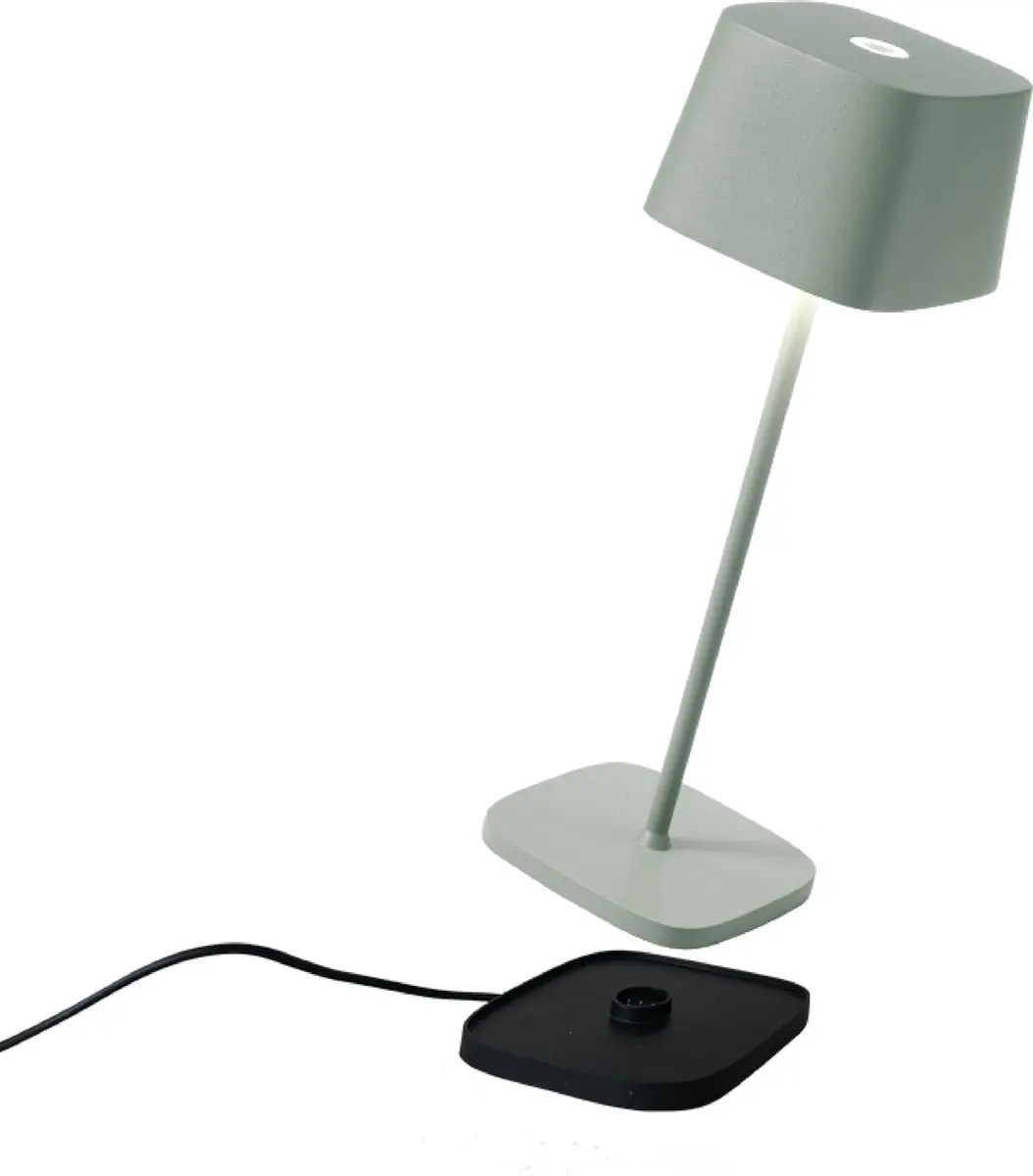 Zafferano Ofelia Oplaadbare LED Tafellamp Sage