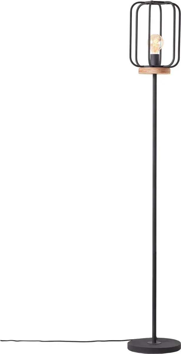 Brilliant Glasini Hanglamp 5x C35 E14 - 200W - Mat zwart/rookglas