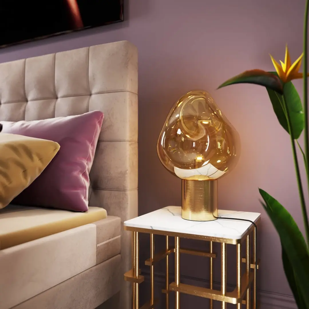 Kare Dough Gold Tafellamp - 40W