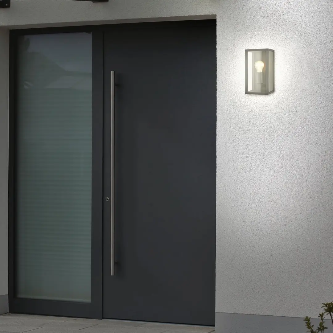 Briloner Luanda Wandlamp E27 - Zwart - IP44
