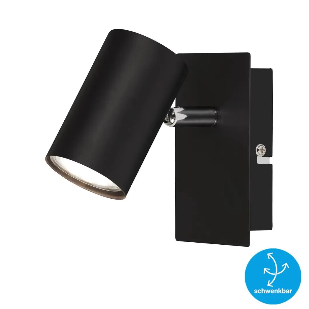 Briloner RUN Wandlamp GU10 - 1 Lichtpunt - Zwart