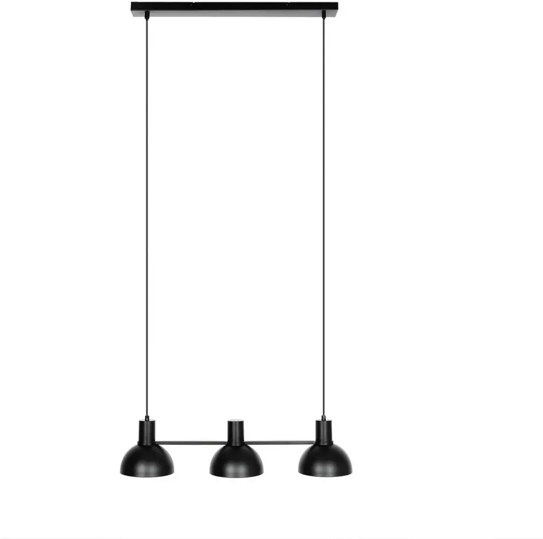 Lucande Hanglamp 3-Lichts IJzer E27 - Zwart Mat