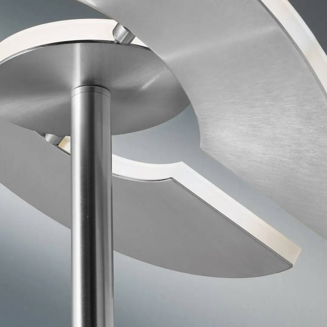 Fischer & Honsel Dent Vloerlamp 180cm - 37W - Zilver