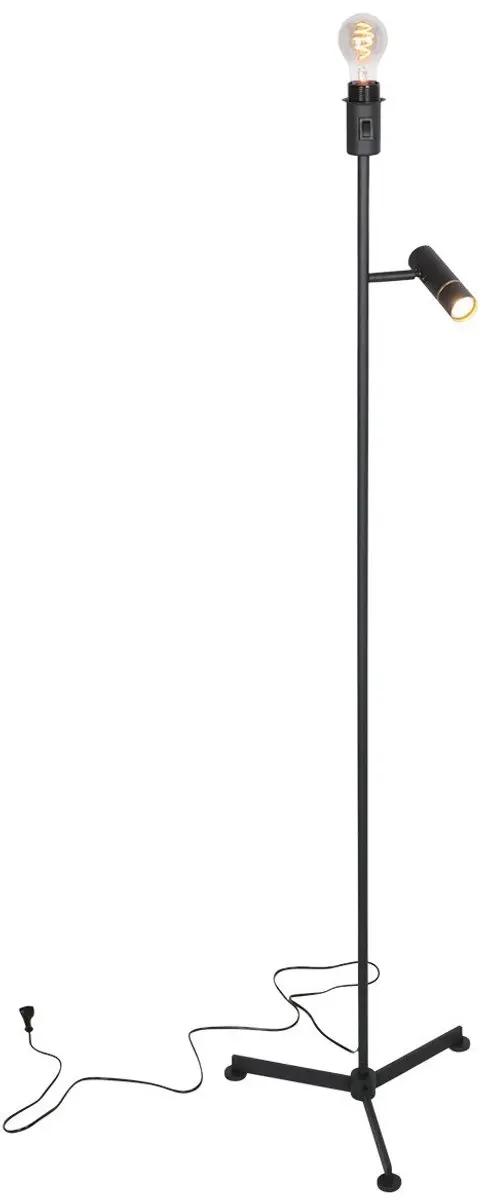 Steinhauer Vloerlamp 4741ZW - 2x E27 3W - 145cm Zwart