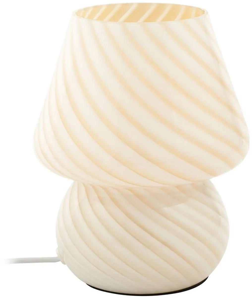 Lindby Tafellamp Glas 18cm E14 - Geel/Wit