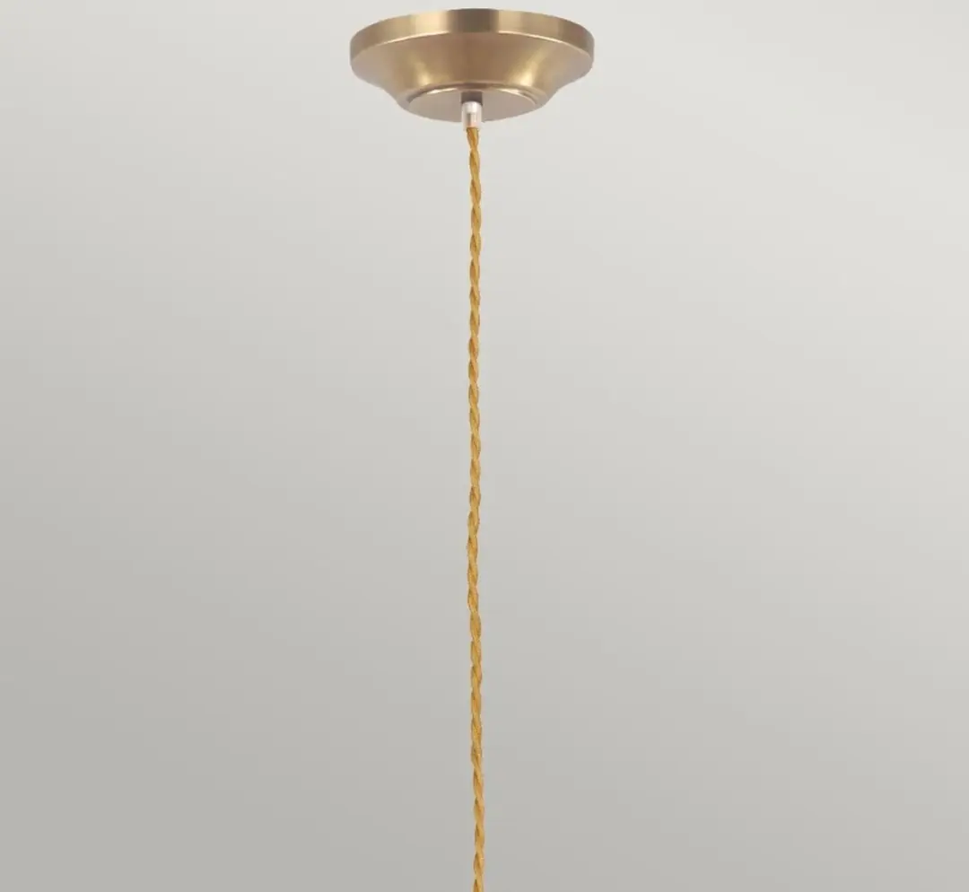 Elstead Provence LED Hanglamp - Dimbaar - Aged Brass