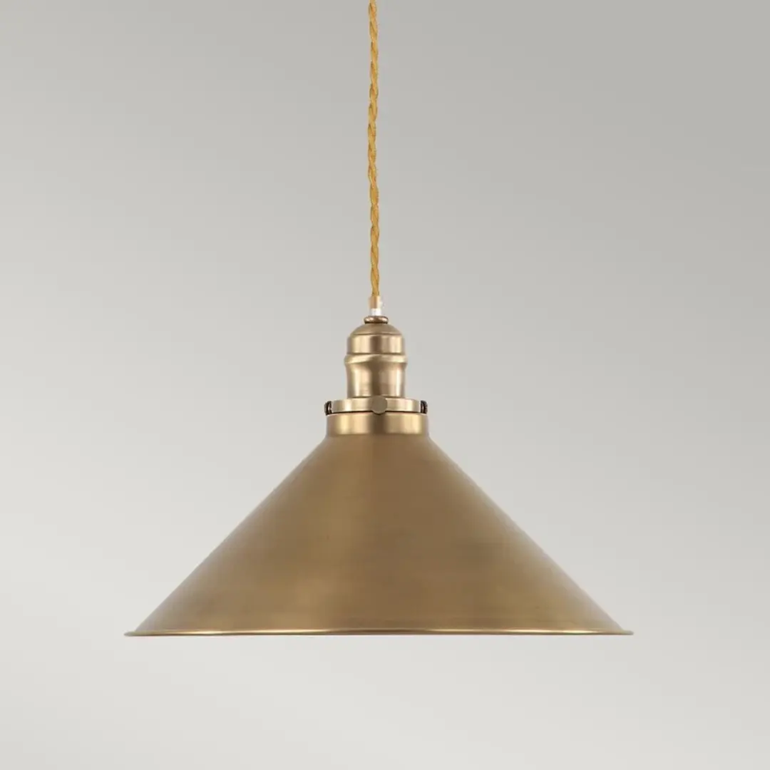 Elstead Provence LED Hanglamp - Dimbaar - Aged Brass