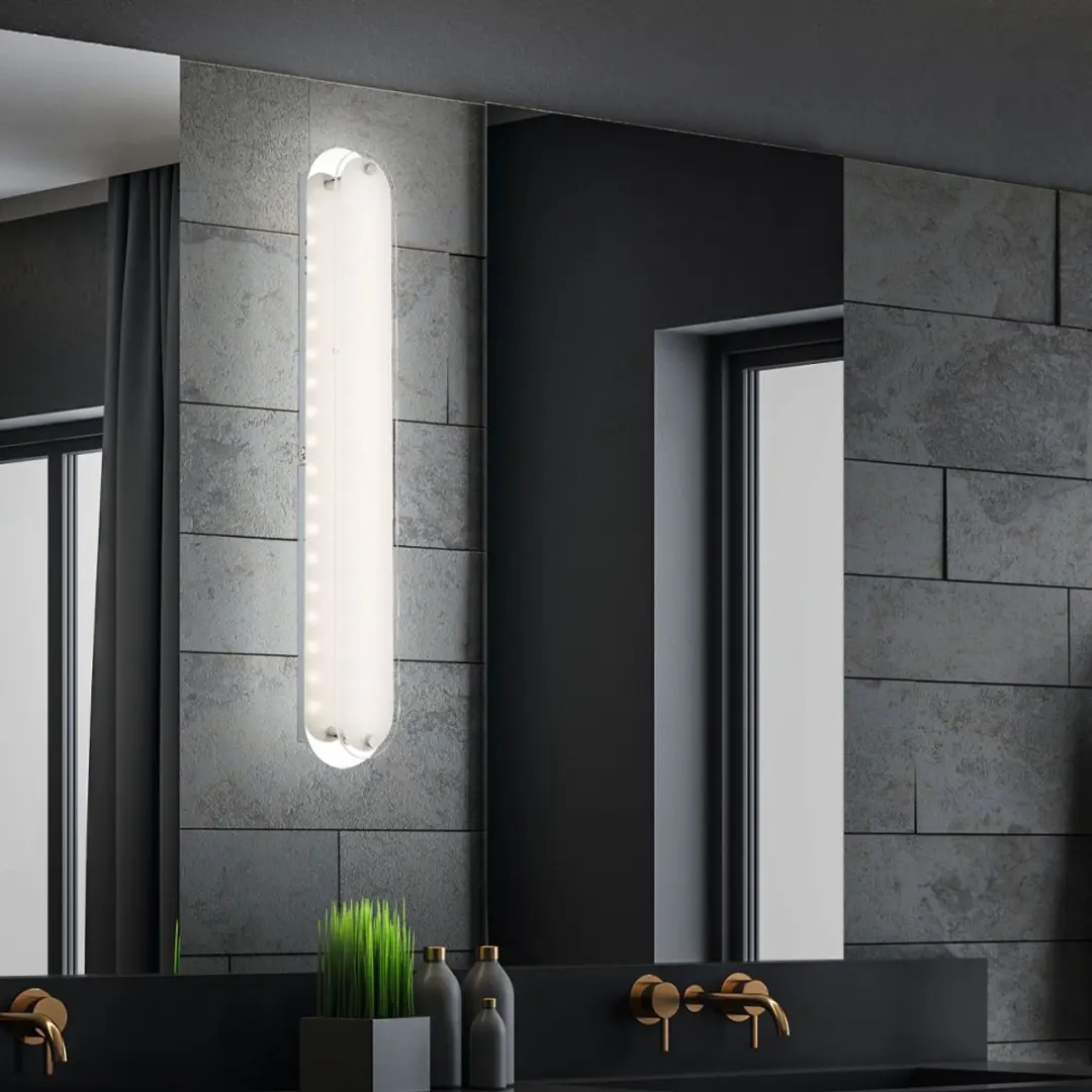 Globo LED Wandlamp 9W 492Lm Warm Wit - 47x8x6cm Zilver - afbeelding 6 van 6