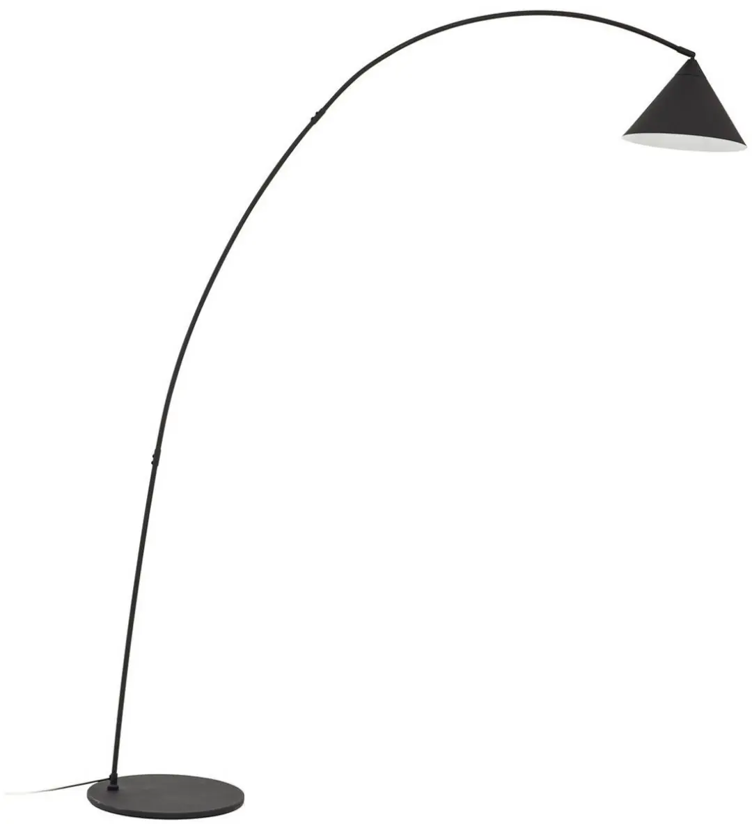 Lindby Vloerlamp Metaal 195cm - E27 - Zwart/Wit