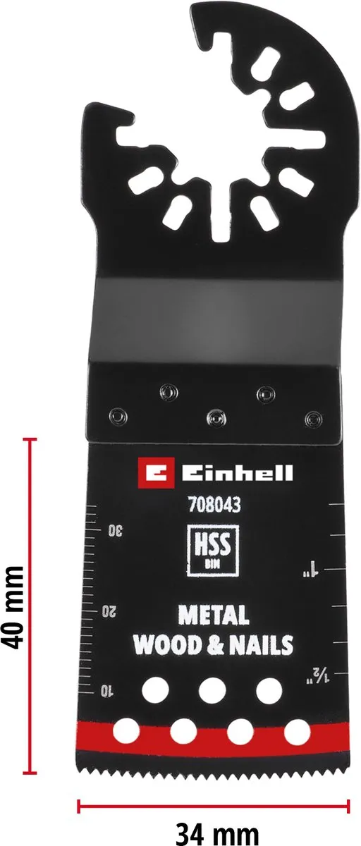 Einhell 708043 Tauchsägeblad BIM Met - 34mm - 1 Stuk