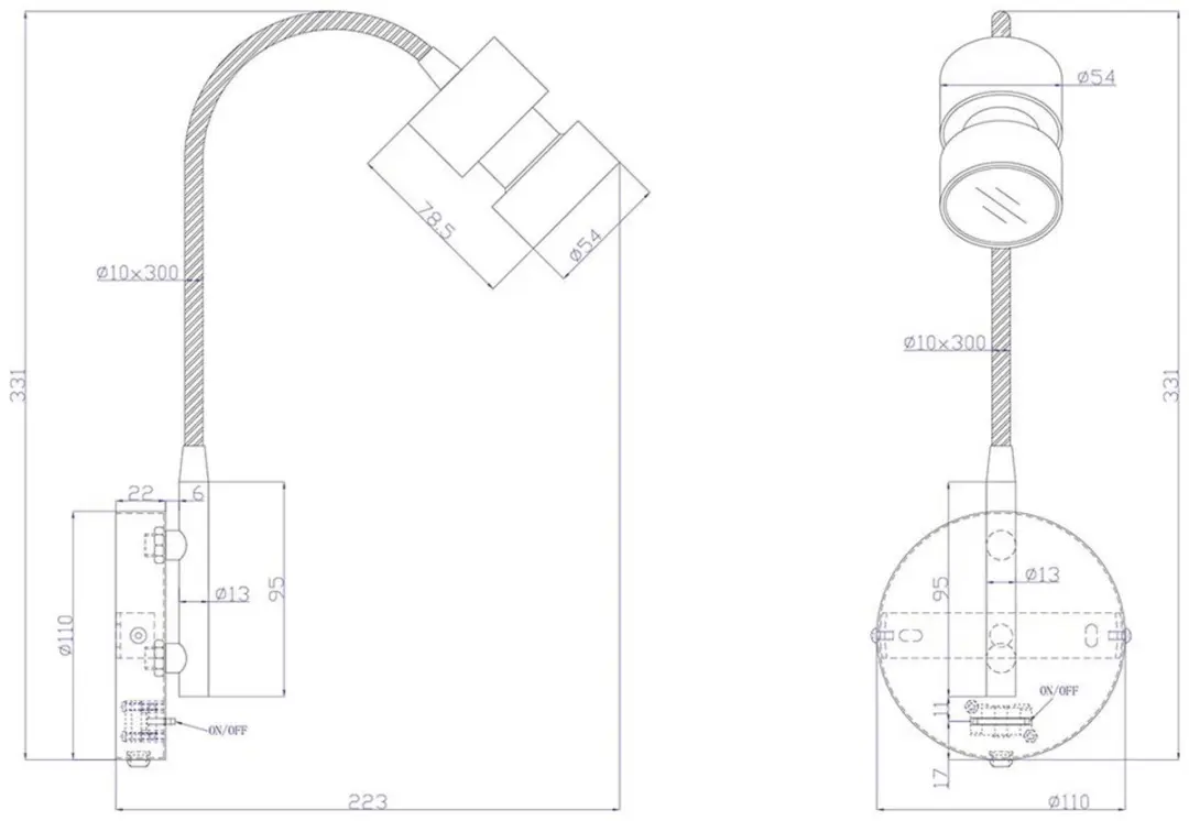 Steinhauer Wandlamp Natasja LED 3094ZW - Zwart - afbeelding 6 van 6