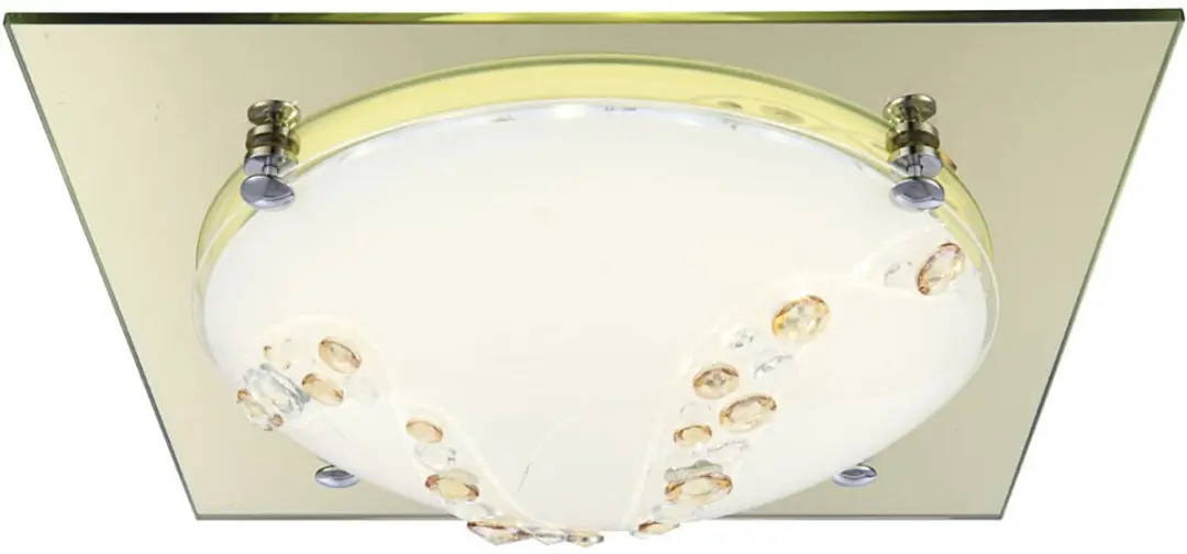 Globo LED Plafondlamp Kristal 31,5cm - 12W - Wit - Oranje