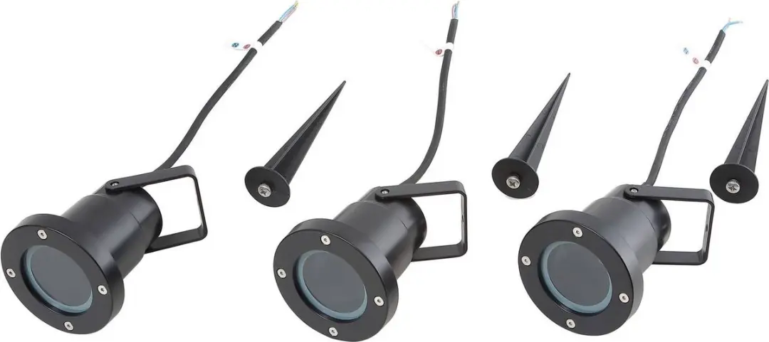 Lindby Buitenspots 3-lichts GU10 Zwart