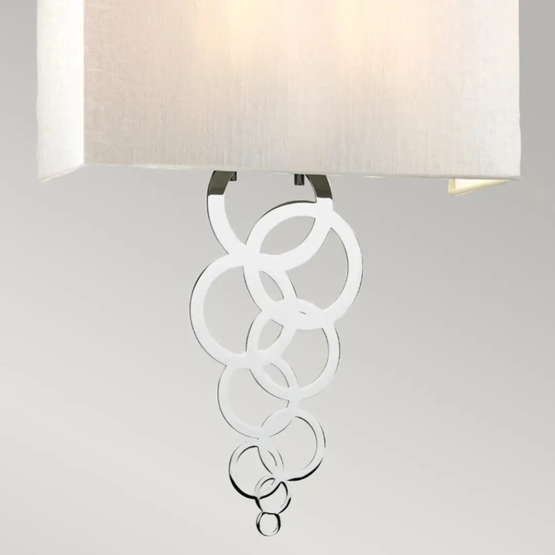 Elstead LED Wandlamp Rosa 2x E27 - 60W - Polished Chrome