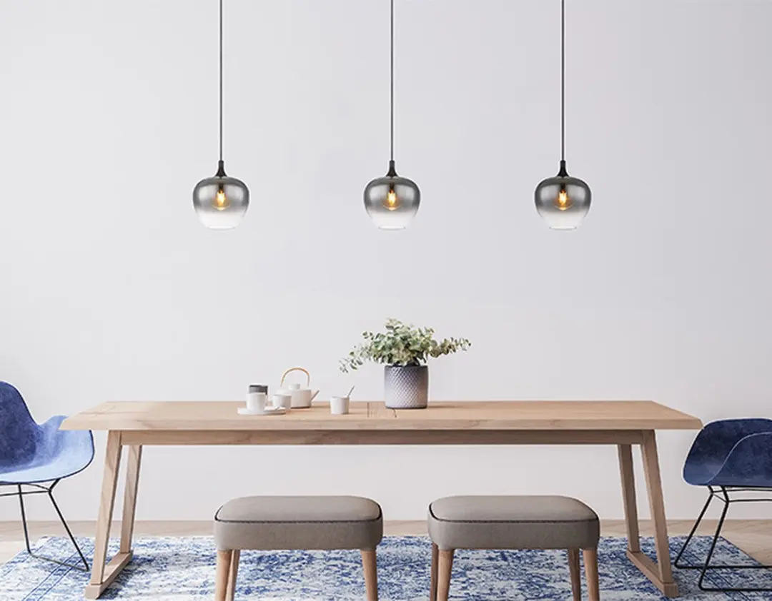 Globo Maxy Hanglamp - Ø24cm - Zwart - E27 - afbeelding 6 van 6