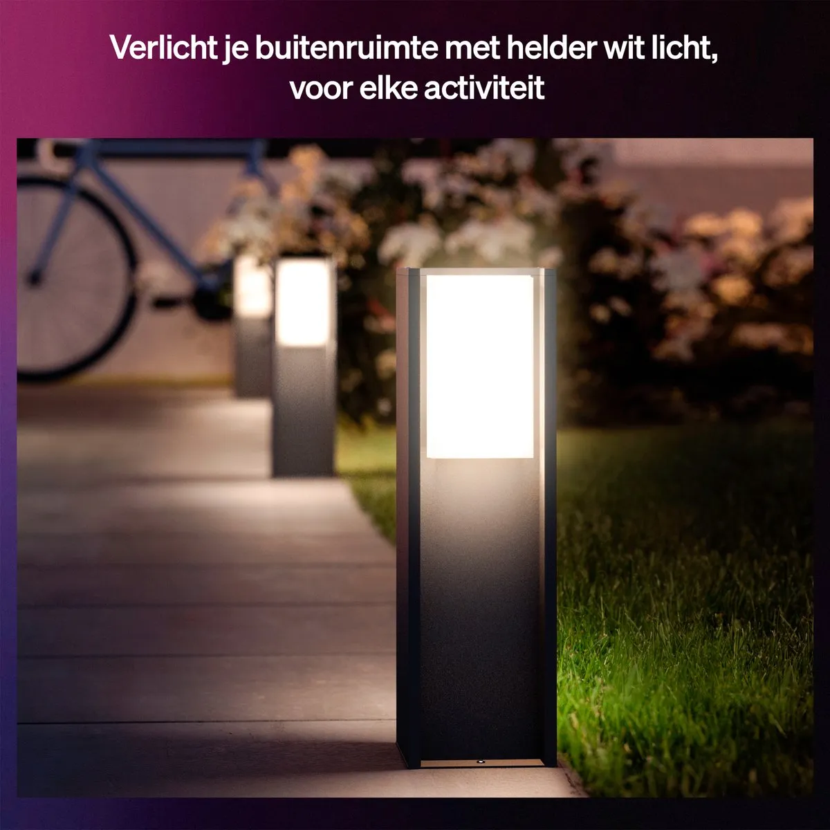 Philips Hue Turaco Lage Sokkellamp - Antraciet - 1100 Lumen