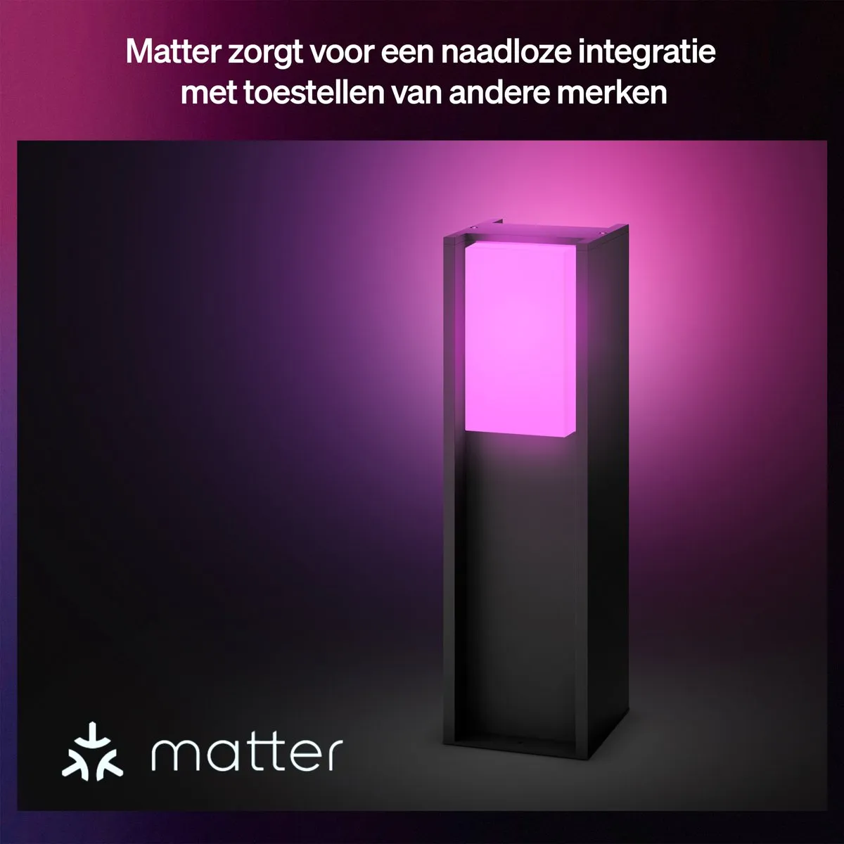 Philips Hue Turaco Lage Sokkellamp - Antraciet - 1100 Lumen