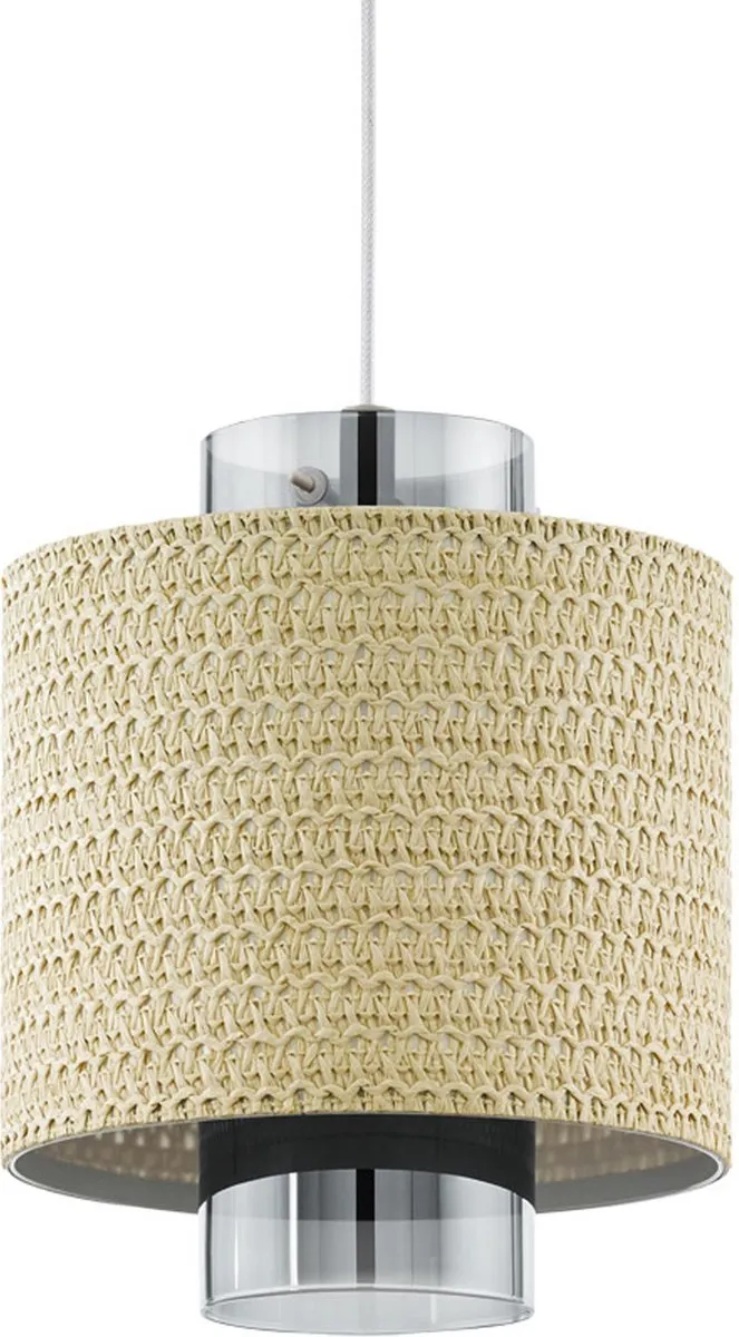 Eglo Mediouna Hanglamp E27 - Ø23cm - Beige