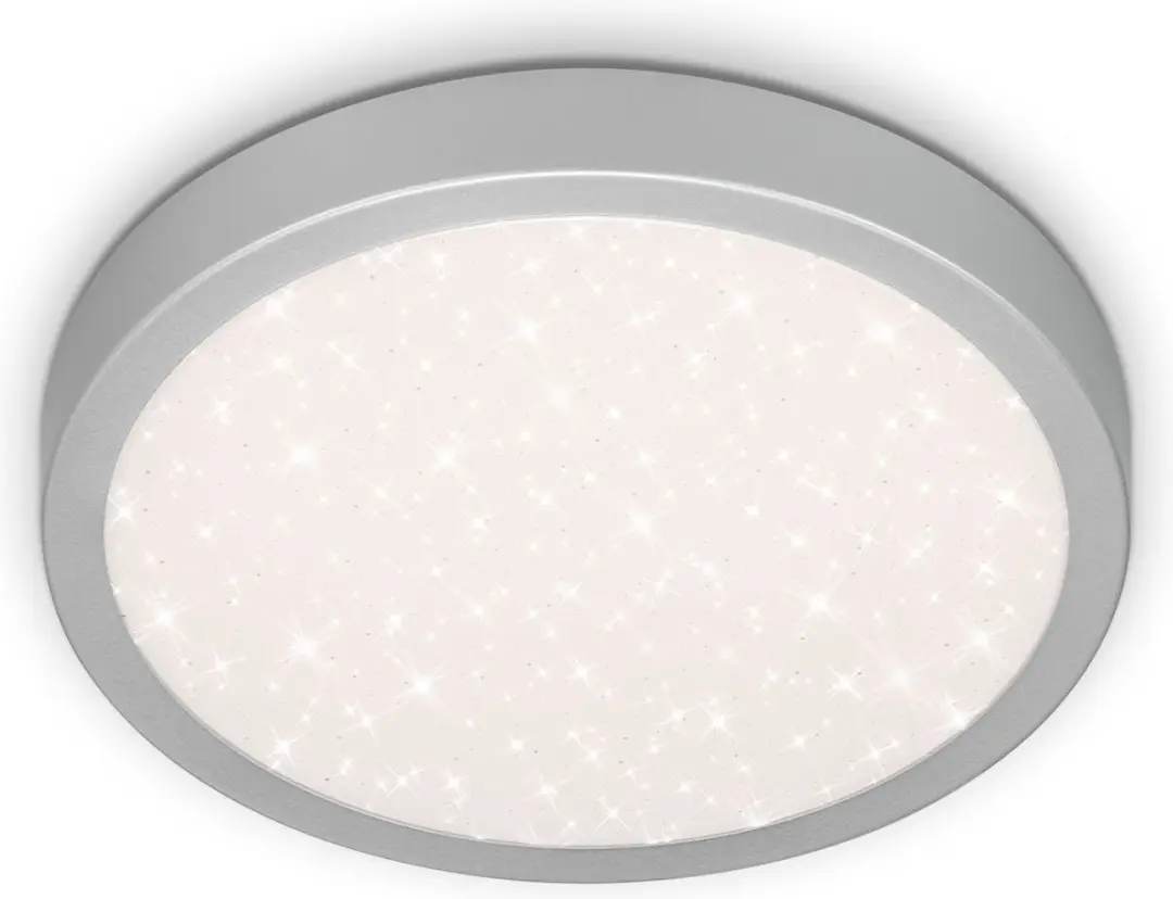 Briloner Runa Sterrenhemel Plafonnière 18W - Ø28cm - Zilverkleur