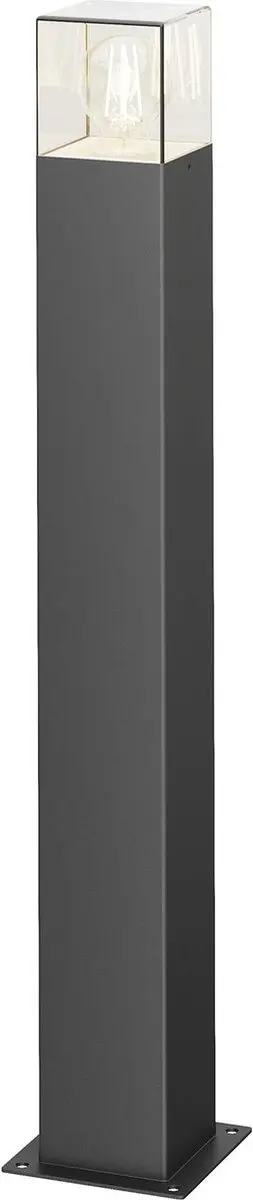 Lucande Tuinpadverlichting Aluminium E27 Grafietgrijs 70cm