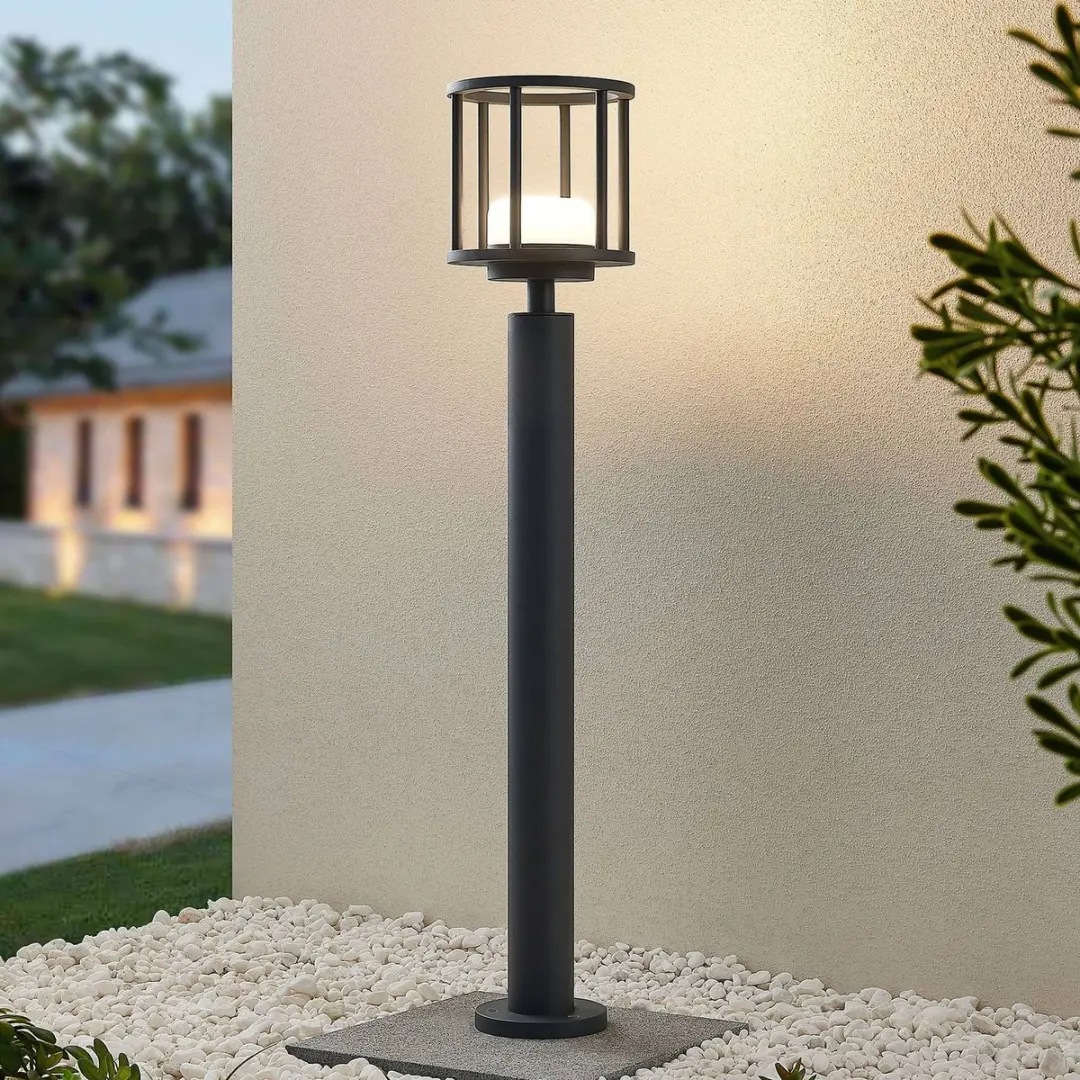 Lucande Tuinpadverlichting Aluminium GX53 11W - Donkergrijs
