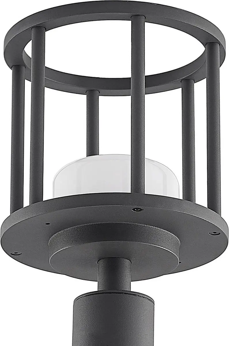 Lucande Tuinpadverlichting Aluminium GX53 11W - Donkergrijs
