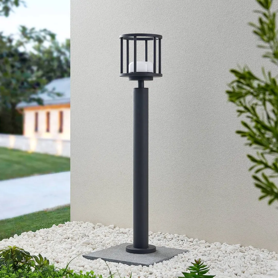 Lucande Tuinpadverlichting Aluminium GX53 11W - Donkergrijs