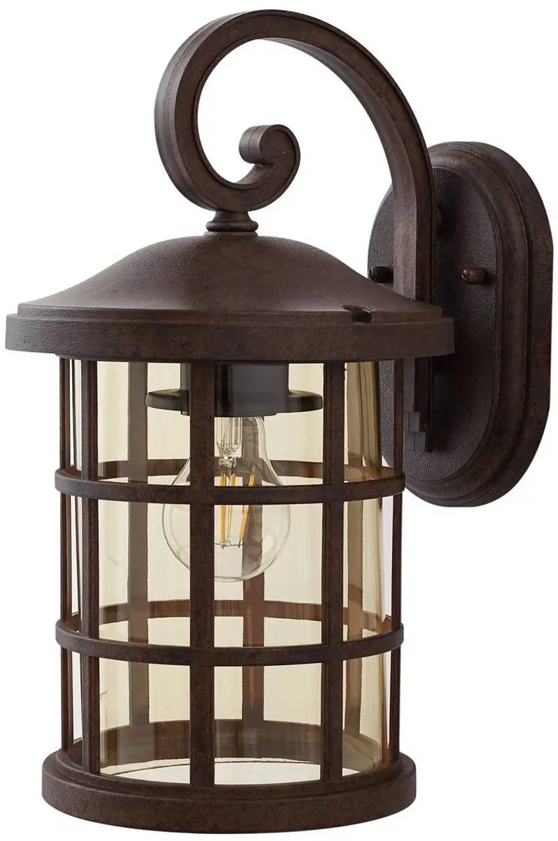 Lindby Wandlamp Buiten Roestkleurig Amber - 1 Lichtpunt