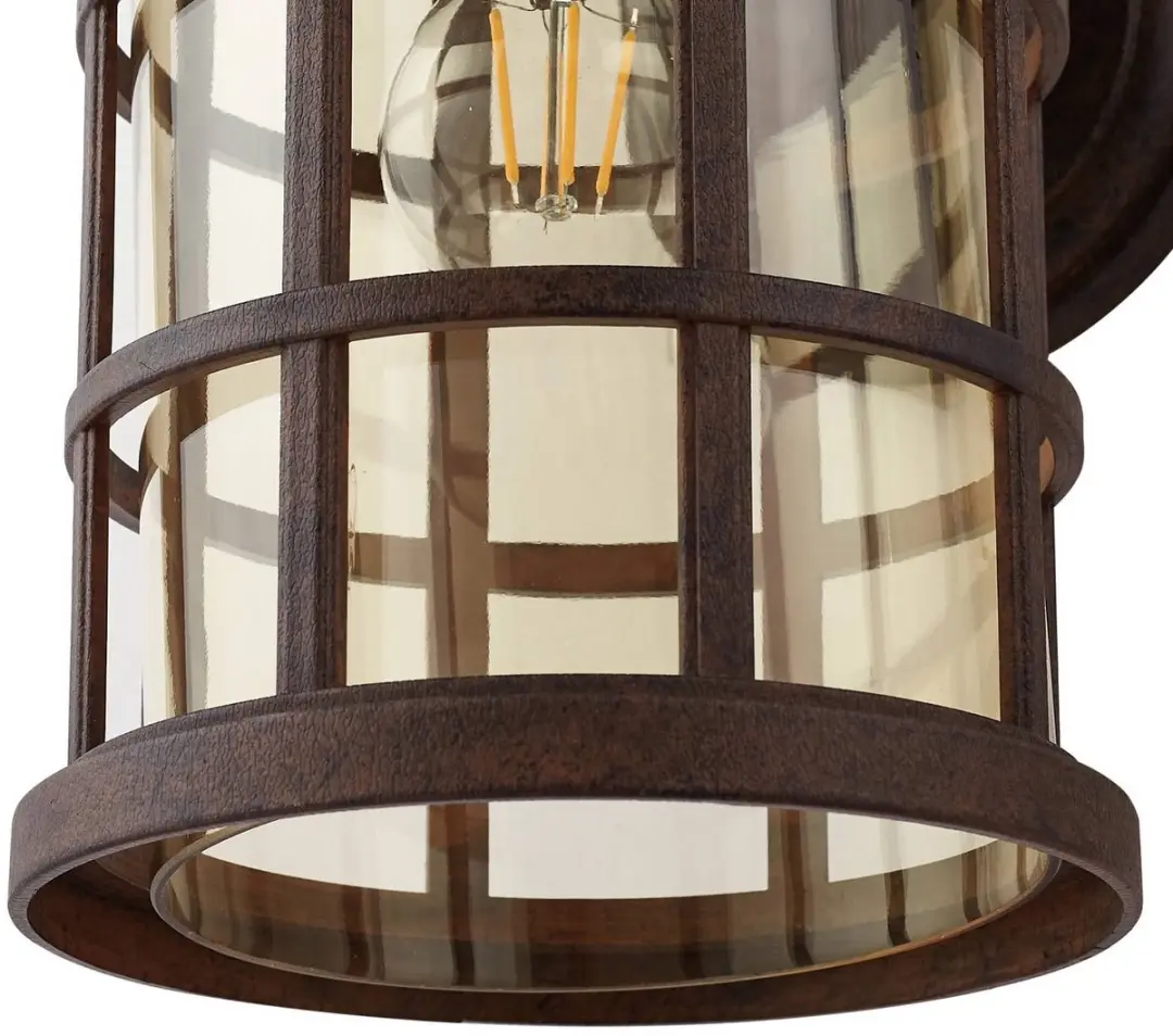 Lindby Wandlamp Buiten Roestkleurig Amber - 1 Lichtpunt
