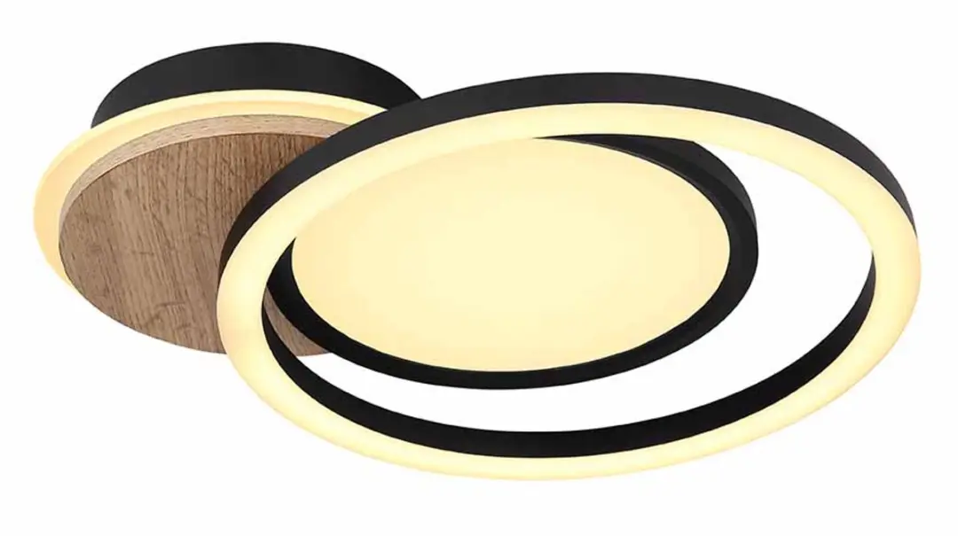 Globo Sid Plafondlamp 30cm - Zwart - LED