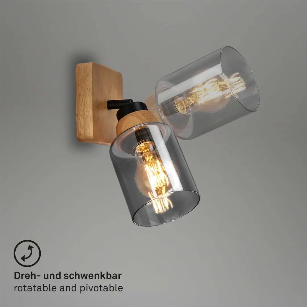 Briloner Royk Wandlamp - 40W Rook